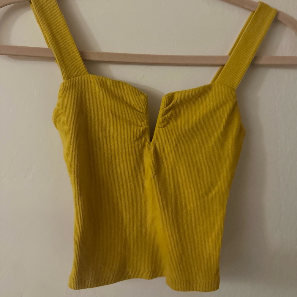 Crop top Yellow💛🧡 #Bershka